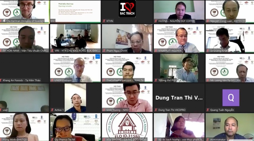 Hội thảo công bố 02 Bộ Quy tắc ứng xử về kinh doanh có trách nhiệm với môi trường cho ngành cà phê và ngành rau quả ở Việt Nam