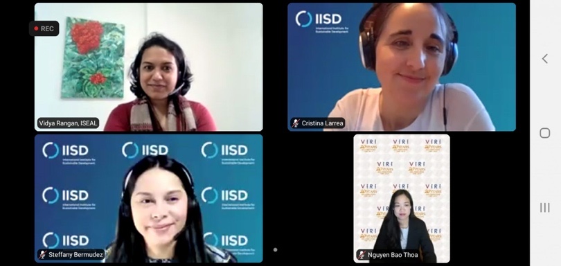 Đại diện VIRI tham gia Webinar về nhu cầu của người tiêu dùng đối với sản phẩm bền vững của châu Á