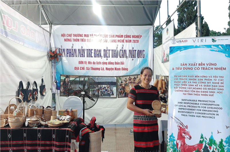 HTX Du lịch Cộng đồng Thôn Dỗi tham dự Hội chợ tại thị xã Hương Thủy