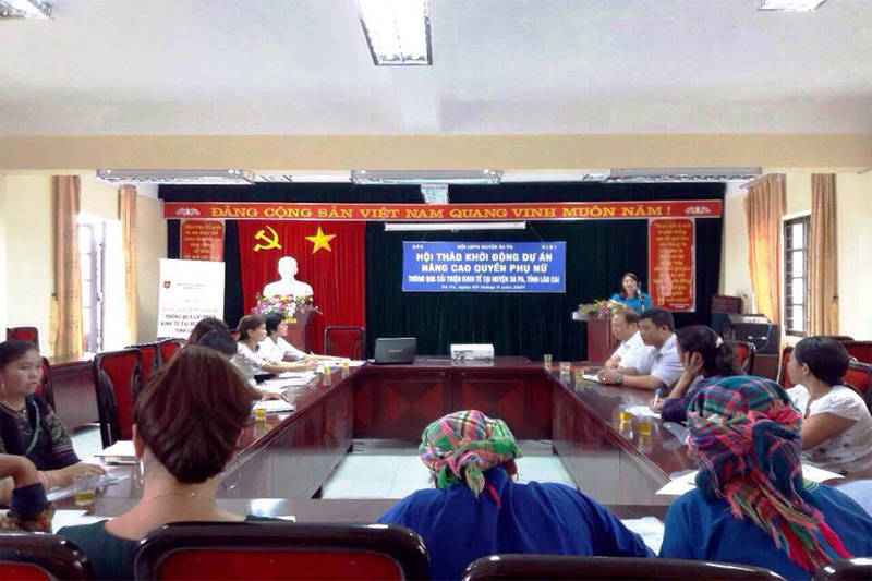 Project launch conference: “Improving women rights through bettering economic conditions in Sapa District, Lao Cai Province”