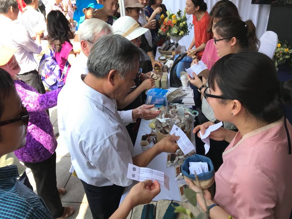 Introduction of fair trade products at Europe Village event