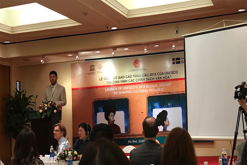 Viri joins the Launch of Unesco Global Report “Re-shaping cultural policies”